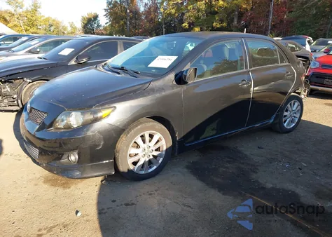 2009 Toyota Corolla S z USA, uszkodzony, nr VIN 2T1BU40E49C168369